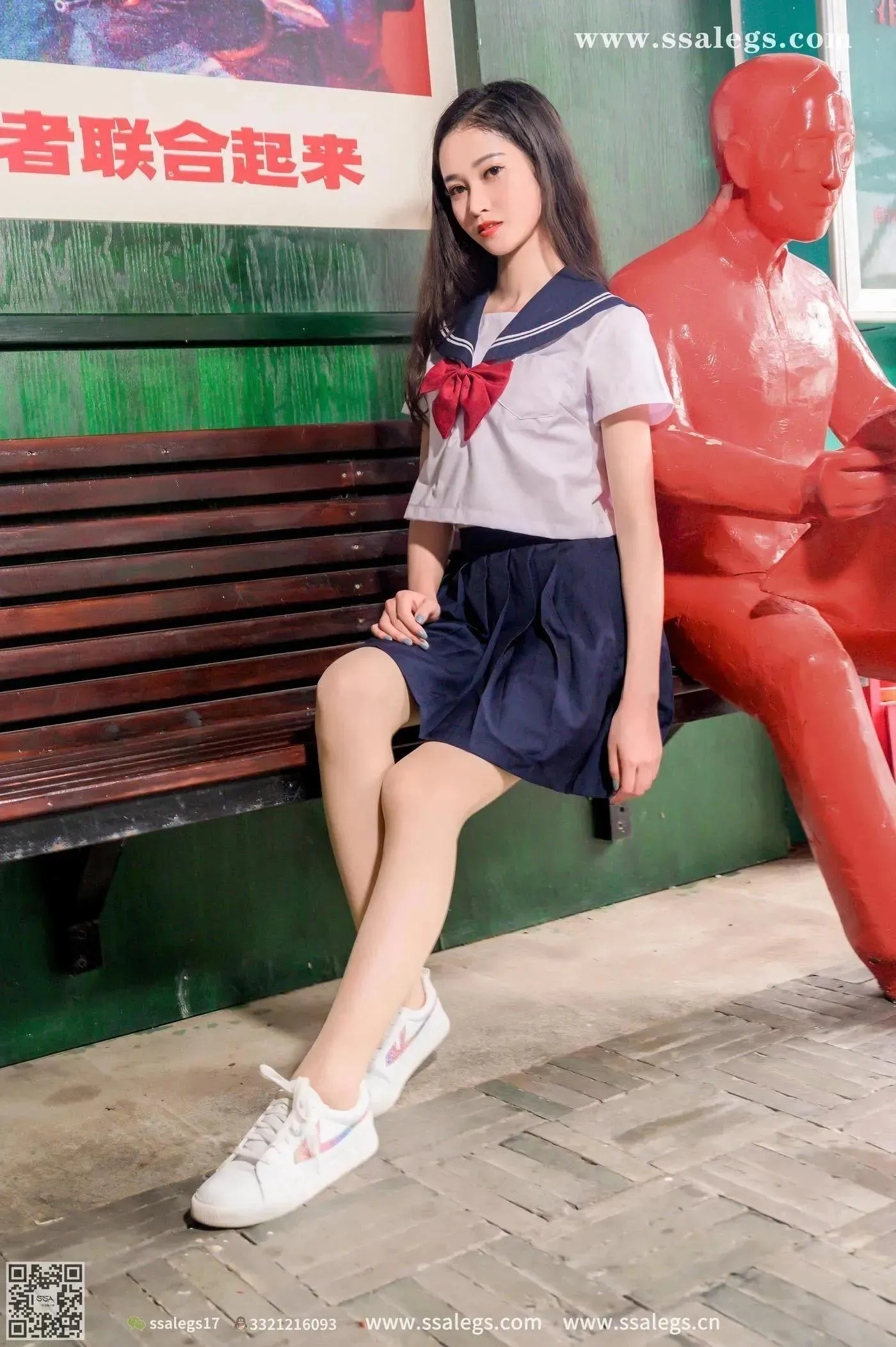 [SSA丝社]超清写真 NO.422 漫漫白色jk制服肉丝写真(下) [84P]插图2